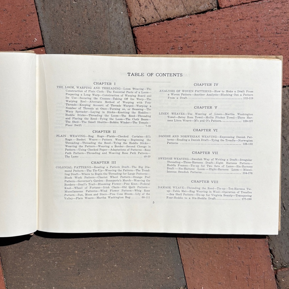 1947 Foot-Power Loom Weaving Spinning Wheel Patterns Woolen Warp Weft Lauriats - Picture 11 of 13
